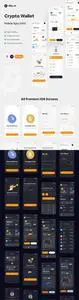 Crypto Wallet App Design UI Kit