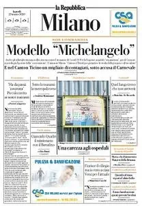 la Repubblica Milano - 23 Marzo 2020