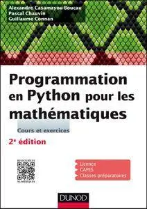 Programmation en Python pour les mathématiques : Cours et exercices