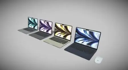 Apple MacBook Air M2 2022 3D Model