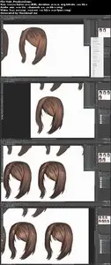 Step by Step Hair Tutorial by sakimichan