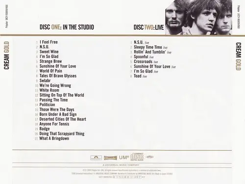 Cream - Gold [SHM-CD] (2008) "Reload"