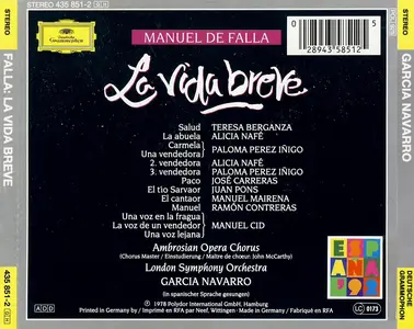 García Navarro, London Symphony Orchestra - Manuel de Falla: La vida breve (1992)