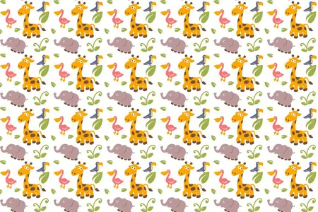 EE - Cute Animals Seamless Pattern 295TL4V