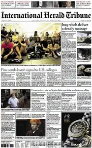 International Herald Tribune July 24. 2012