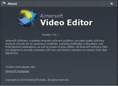 Aimersoft Video Editor 3.6.1.0