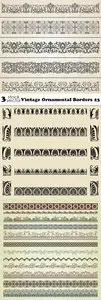 Vectors - Vintage Ornamental Borders 23