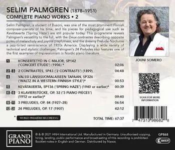 Jouni Somero - Selim Palmgren: Complete Piano Works, Vol.2 (2021)