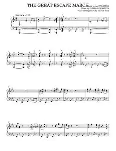 The Great Escape March - Elmer Bernstein (Piano Solo)