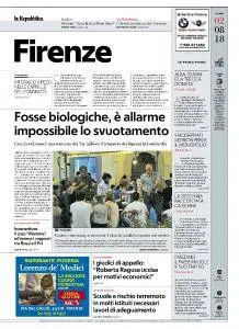 la Repubblica Firenze - 2 Agosto 2018
