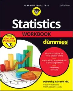 Statistics Workbook For Dummies with Online Practice, 2nd Edition