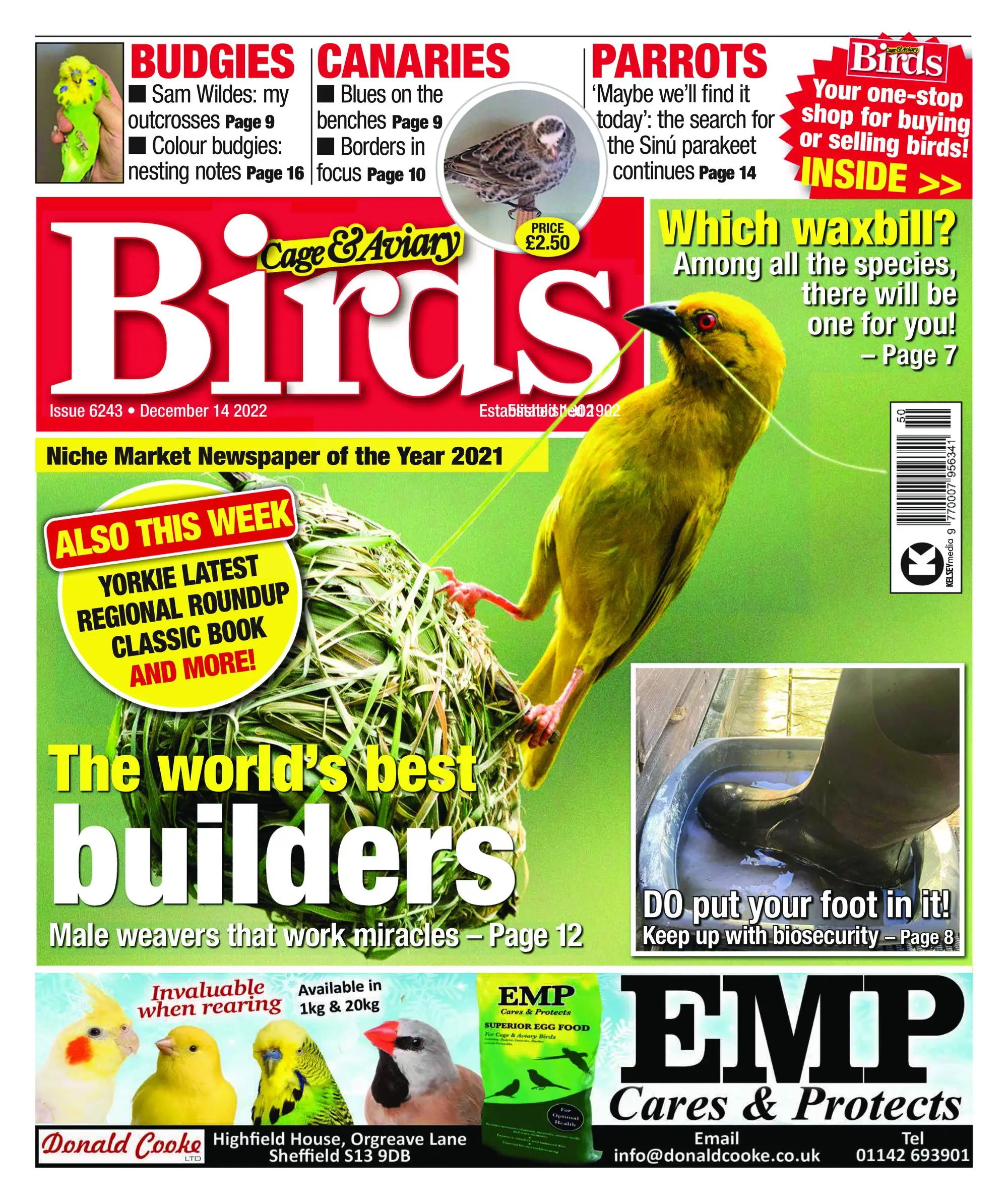 Cage & Aviary Birds – 14 December 2022