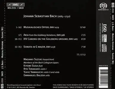 Masaaki Suzuki - J.S. Bach: Musikalisches Opfer (2017)