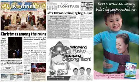 Philippine Daily Inquirer – December 25, 2012