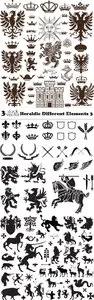 Vectors - Heraldic Different Elements 3