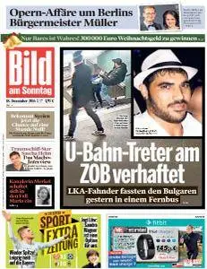 Bild am Sonntag - 18 Dezember 2016