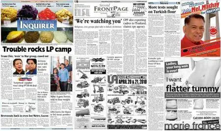 Philippine Daily Inquirer – April 08, 2010