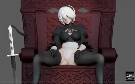 2B Near Automata Game Character Girl Anime Chair Version