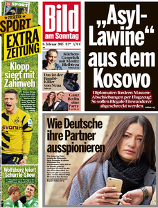 Bild am Sonntag, 08. Februar 2015