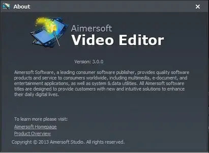 Aimersoft Video Editor 3.0.0.4