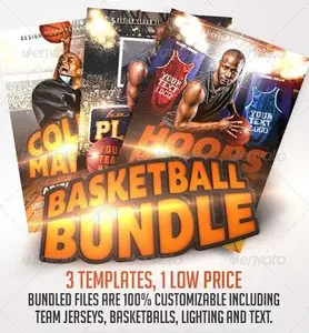 GraphicRiver Basketball Flyer Template Bundle