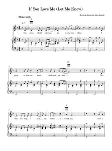 If You Love Me (Let Me Know) - Elvis Presley (Piano-Vocal-Guitar (Piano Accompaniment))