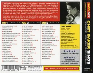 Chet Baker - Chet Baker Sings: The Complete 1953-62 Vocal Studio Recordings (2014) {3CD Box Set}