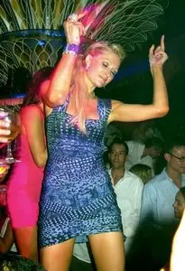 Paris Hilton at Byblos Nightclub in Saint Tropez