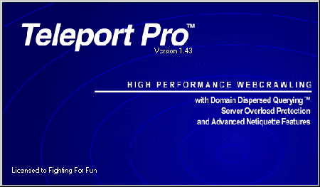Teleport Pro ver. 1.43
