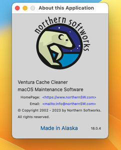 Ventura Cache Cleaner 18.0.4 macOS