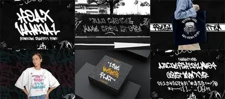 Hoax Vandal - Monoline Graffiti Font