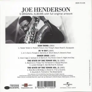 Joe Henderson – 5 Original Albums (2016) [5CDs] {Blue Note}