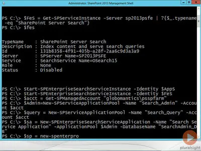 Pluralsight - Installing SharePoint 2013 with PowerShell [repost]