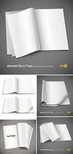 Journal Blank Pages Vector