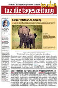 Tageszeitung TAZ vom 17 Oktober 2013