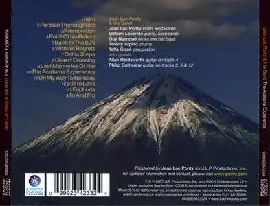 Jean-Luc Ponty - The Acatama Experience (2007) {KOCH Records}