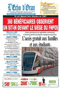 L'Echo d'Oran - Lundi 15 Avril 2013