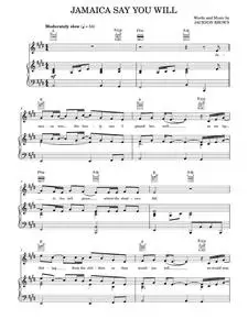 Jamaica say you will - Jackson Browne (Piano-Vocal-Guitar)