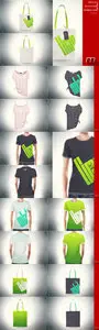 Linen Bag Beach and Women T-shirt