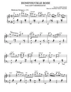 Honeysuckle rose - Django Reinhardt (Piano Solo)