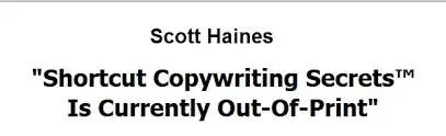 Scott Haines - Shortcut Copywriting Course