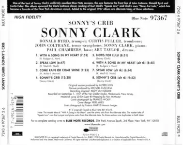 Sonny Clark - Sonny's Crib (1957) [remastered 1998]