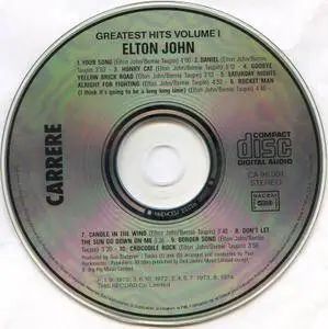 Elton John - Greatest Hits (1974) [1984, Carrere 96.091, France]
