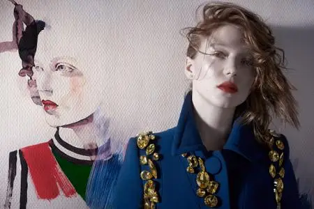 Lea Seydoux by Michelangelo di Battista for Vogue Italia February 2014