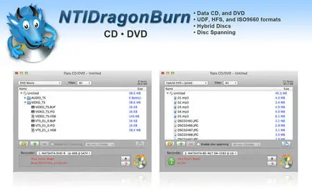 NTIDragonBurn v4.5.39 Multilingual Mac OS X