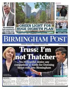 Birmingham Post – 25 August 2022