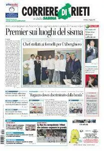 Corriere di Rieti - 11 Ottobre 2016