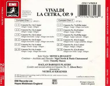 Monica Huggett, Raglan Baroque Players, Nicholas Kraemer - Antonio Vivaldi: La Cetra, Op. 9 (1987) 2CDs