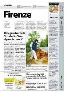la Repubblica Firenze - 21 Dicembre 2017