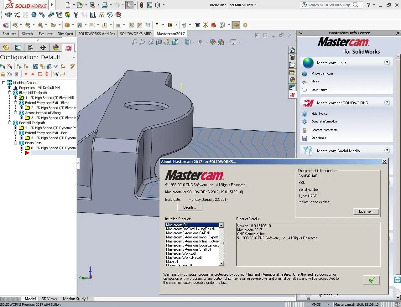 mastercam for solidworks 2017